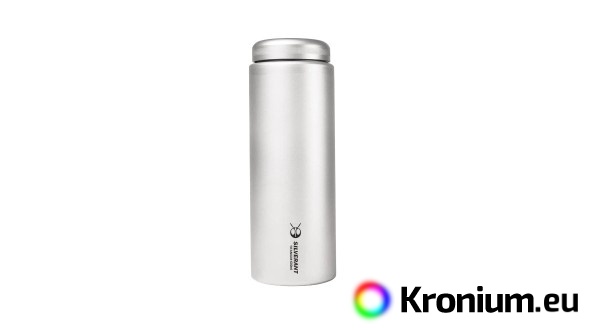 Titanium bottle 600 ml with flat cap