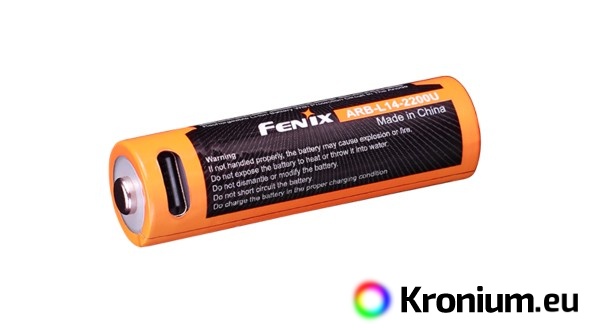 Rechargeable USB AA battery Fenix ARB-L14-2200U