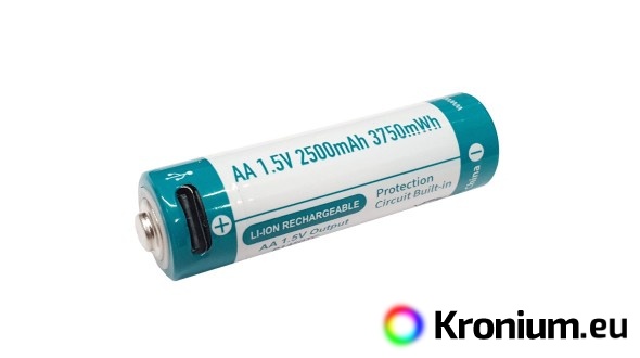 Keeppower USB-C AA battery 2500 mAh