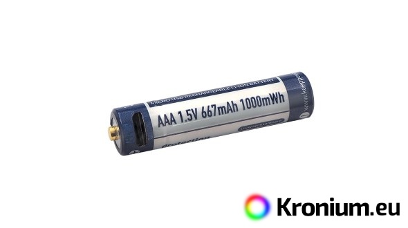 Keeppower AAA USB 667 mAh rechargeable battery