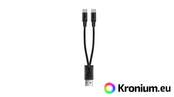 Double micro USB charging cable