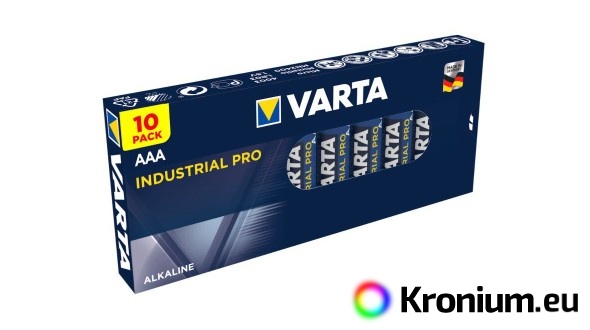 Varta Industrial PRO AAA LR03 10pcs alkaline