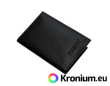 Cryptalloy leather shielded case for 2 + 8 RFID cards