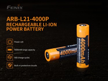 Fenix 21700 4000 mAh Li-Ion