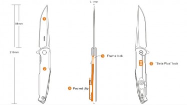 Knife Ruike P108