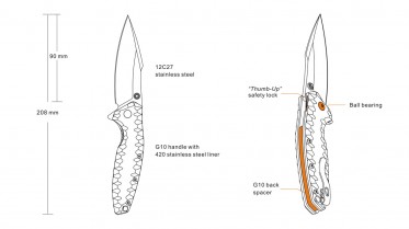 Knife Ruike P843