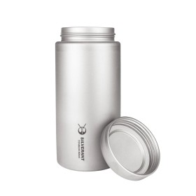 Titanium bottle 400 ml with flat cap