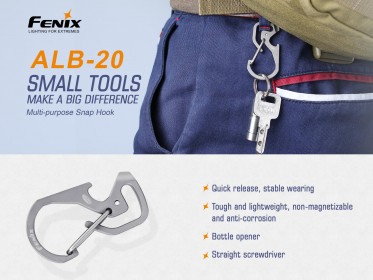 Titanium carabiner Fenix ALB-20