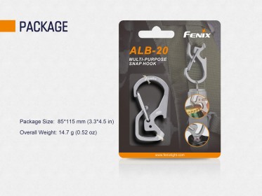 Titanium carabiner Fenix ALB-20