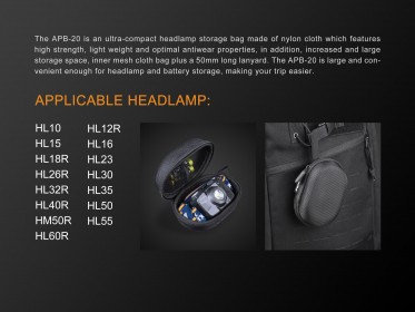 APB-20 case for Fenix headlamps