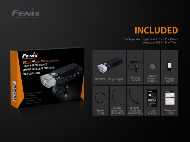 Fenix BC30 V2.0 + 3500 mAh USB charging kit