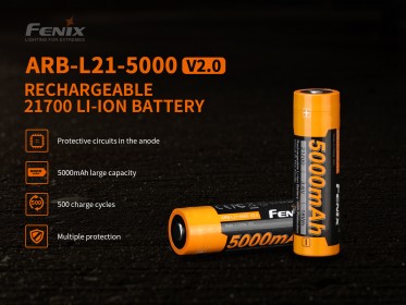 Fenix 21700 5000 mAh Li-Ion V2.0