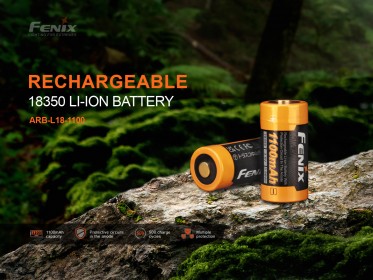 Fenix 18350 1100 mAh (Li-ion)