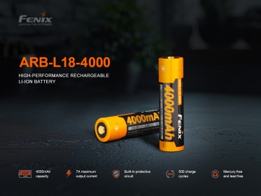 Fenix 18650 4000 mAh Li-Ion