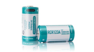 Keeppower RCR123A 3V 1000 mAh USB-C (Li-Ion)