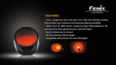 Red filter Fenix AOF-M