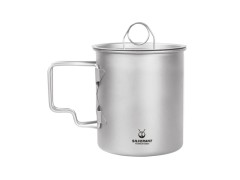 Titanium mug 500 ml with lid