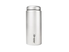 Titanium bottle 400 ml with flat cap