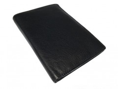 Leather shielded case for biometric passport and 5 RFID cards