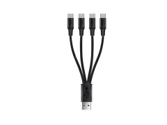 Quad charging micro USB cable