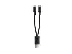 Double micro USB charging cable