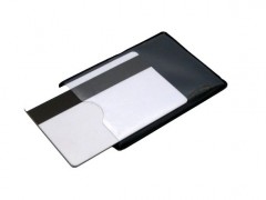 Shielded RFID card case - black