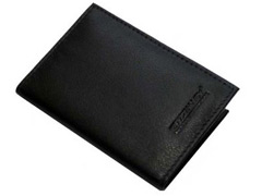 Cryptalloy leather shielded case for 2 + 8 RFID cards